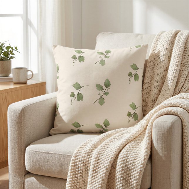 Autumn Vine Pattern Decorative Pillow (Creator Uploaded)