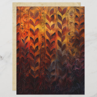 Autumn Vines and Leaves Scrapbook Paper