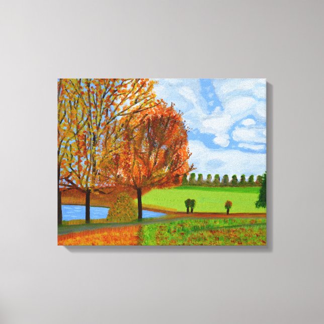 Autumn Walk Canvas Print (Front)