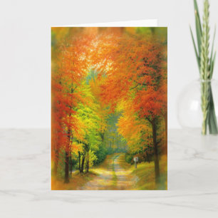 Autumn Walk Card
