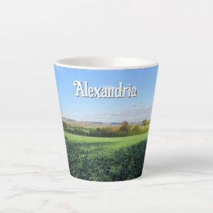 Autumn Walk in the Country - Small Personalised Latte Mug
