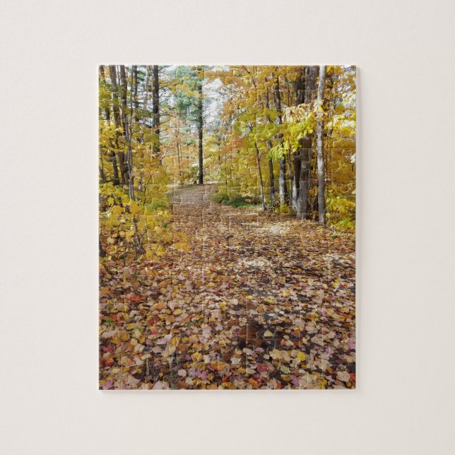 Autumn Walk in the Woods Jigsaw Puzzle (Vertical)