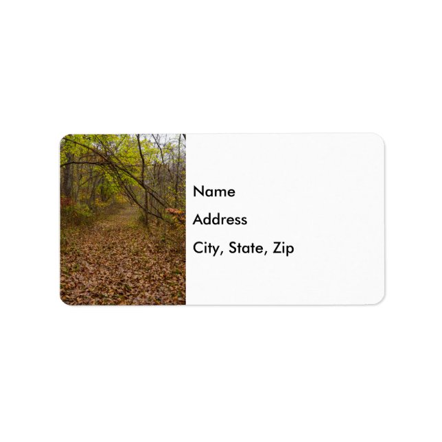 Autumn Walkway Address Labels (Front)