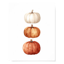 Autumn Wall Art, Pumpkin Fall Decor