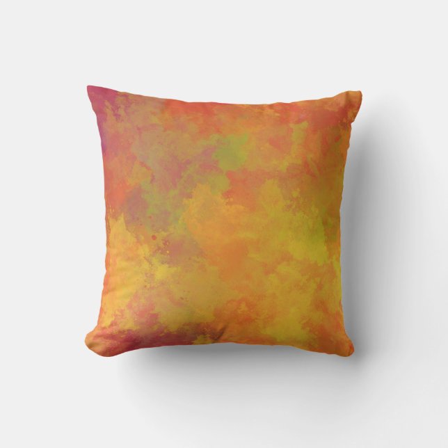 Autumn Watercolor – Cosy Fall Artistic Vibes Cushion (Front)