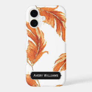 Autumn Watercolor Feathers Illustration