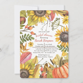 Autumn Watercolor Invitation