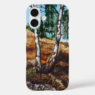 Autumn watercolor painting iPhone 16 case