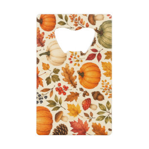 Autumn Watercolor Pumpkins, Fall Leaves & Woodland