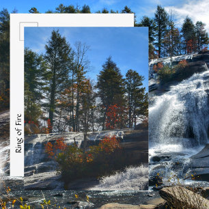 Autumn Waterfall High Falls Photographic NC Postcard