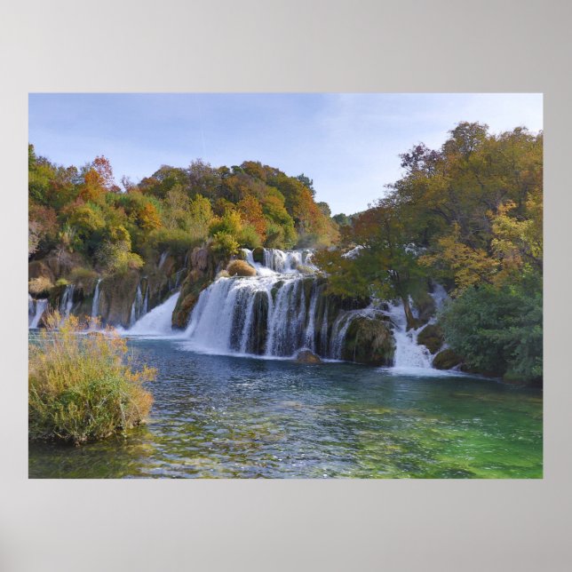 Autumn Waterfall  Poster (Front)