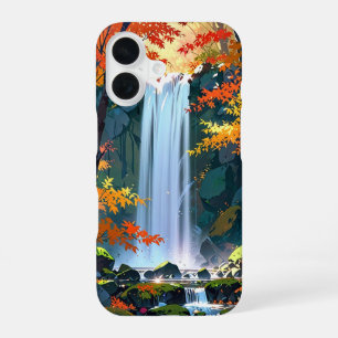 Autumn Waterfall Serenity iPhone 16 Case