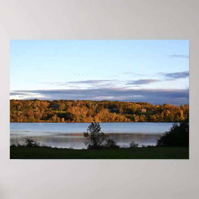Autumn Waterscape Poster (Front)