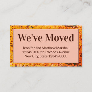 Autumn We Have Moved Moving Announcement