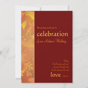 Autumn Wedding - Contemporary Wedding Invitations