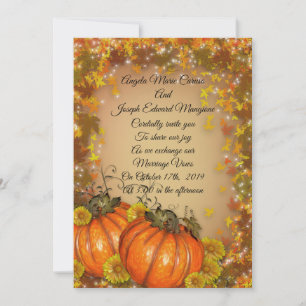 Autumn wedding Invitation "Fall colours"