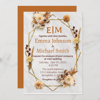 Autumn wedding invitations