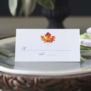 Autumn Wedding  Place Card