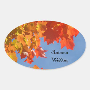 Autumn Wedding seals Envelope Stickers Bridal