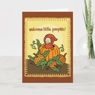 Autumn Welcome New Baby Card (for fall)