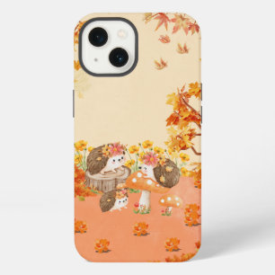 Autumn Whimsy: Hedgehogs in a Cosy Forest iPhone 13 Case