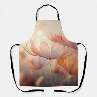 "Autumn Whisper: A Macro Symphony of Petals" Apron