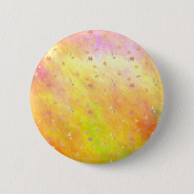 autumn whispers 6 cm round badge (Front)