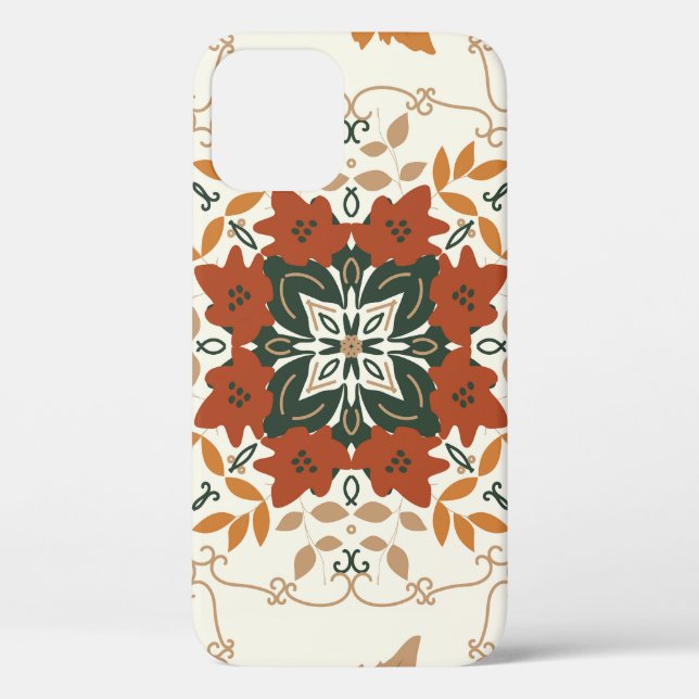 Autumn Whispers: Floral Geometric Blend Case-Mate iPhone Case (Back)