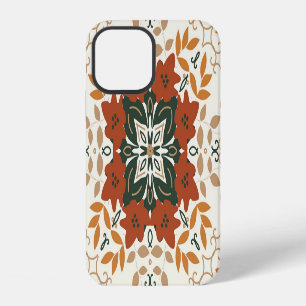 Autumn Whispers: Floral Geometric Blend iPhone 12 Case
