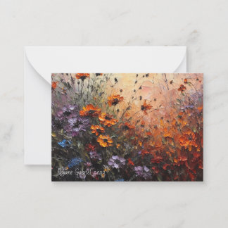 Autumn Wild Flowers Card