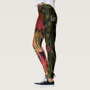 Autumn Wildflowers Leggings
