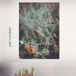 Autumn wildflowers poster