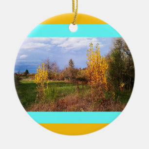 Autumn Wildlife Refuge Ceramic Ornament