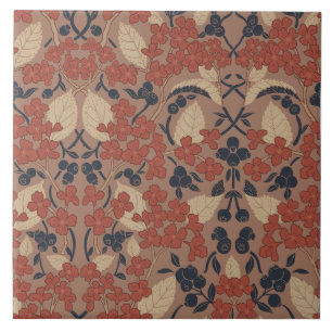 Autumn William Morris Style Pattern Ceramic Tile