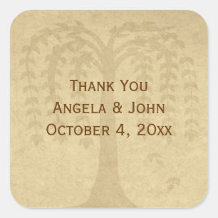 Autumn Willow Tree Sticker
