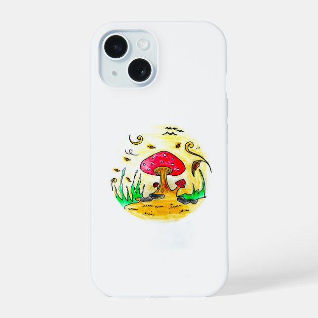 Autumn Wind (Autumn Treehouse Collection) iPhone 15 Case (Back)