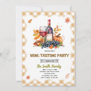 Autumn Wine Party Invitation