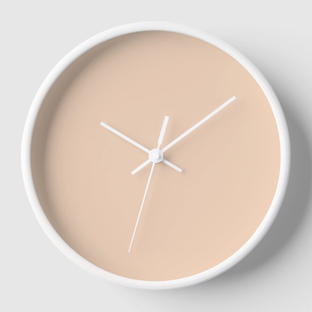 Autumn Winter Colour Tender Peach Clock (Front)