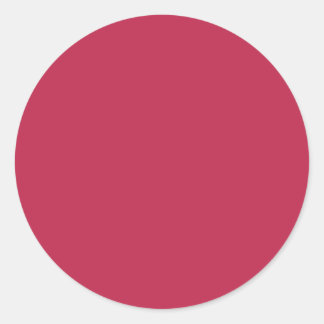Autumn Winter Colour Viva Magenta Classic Round Sticker