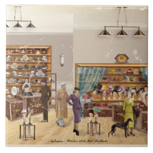 Autumn - Winter Fashion, 1934 Ceramic Tile