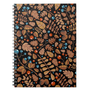 Autumn Winter Plants: Vintage Pattern Notebook