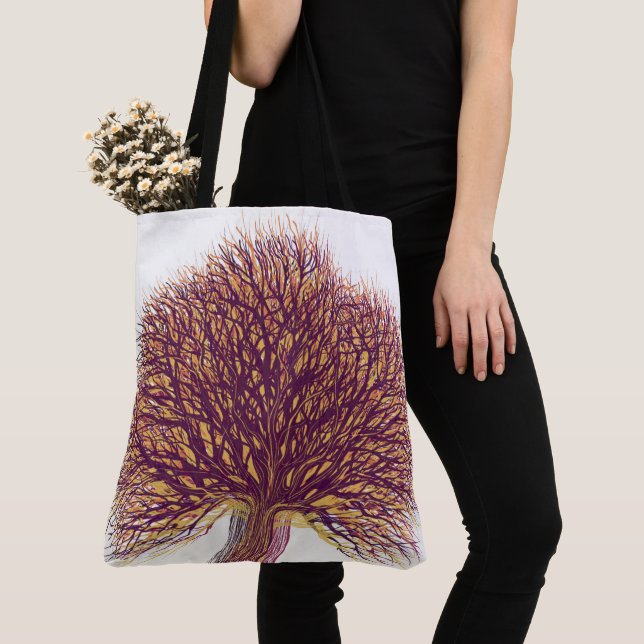 Autumn Winter Tree #2 Tote Bag (Close Up)