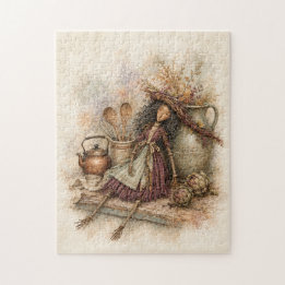 Autumn Witch Doll Jigsaw Puzzle