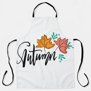 Autumn with Leaves Apron