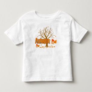 Autumn With Tree & Leaves Toddler Tee