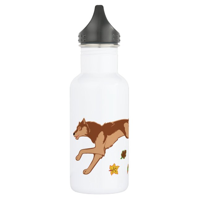 Autumn Wolf 532 Ml Water Bottle (Left)