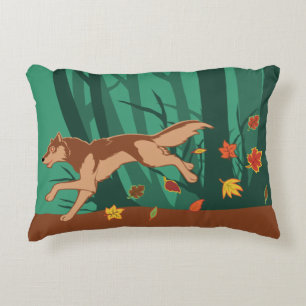 Autumn Wolf Decorative Cushion