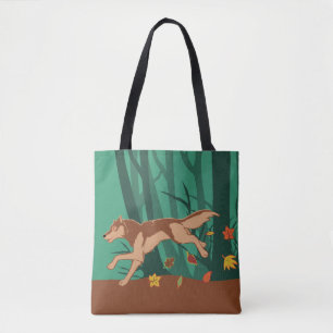 Autumn Wolf Tote Bag
