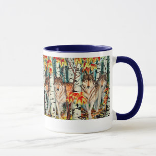 "Autumn Wolves" Mug