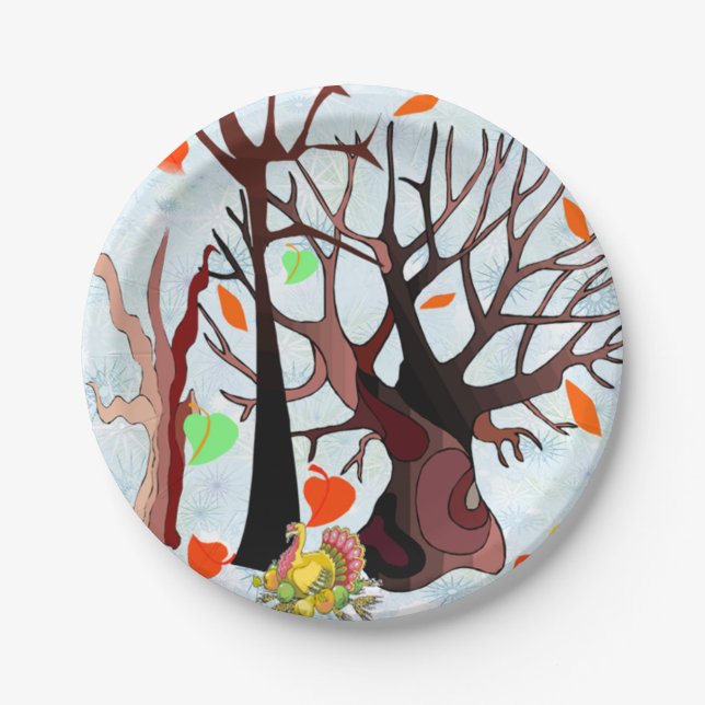 Autumn Wonderland - Paper Plate (Front)